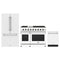 Thor Kitchen 3-Piece Appliance Package - 48-Inch Natural Gas Range, Counter-Depth Refrigerator, & Dishwasher in White