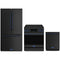 Gordon Ramsay by Thor Kitchen 3-Piece Appliance Package - 30-Inch Electric Range with Tilt Panel Touch Control, 36-Inch Refrigerator, and Dishwasher in Black with Blue Trim