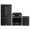 Gordon Ramsay by Thor Kitchen 3-Piece Appliance Package - 30-Inch Electric Range with Tilt Panel Touch Control, 36-Inch Refrigerator, and Dishwasher in Black with Stainless Steel Trim