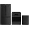 Gordon Ramsay by Thor Kitchen 3-Piece Appliance Package - 30-Inch Electric Range with Tilt Panel Touch Control, 36-Inch Refrigerator, and Dishwasher in Black