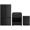 Gordon Ramsay by Thor Kitchen 3-Piece Appliance Package - 30-Inch Electric Range, Counter-Depth Refrigerator, & Dishwasher in Black