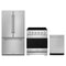 Gordon Ramsay by Thor Kitchen 3-Piece Appliance Package - 30-Inch Electric Range, Counter-Depth Refrigerator, & Dishwasher in Stainless Steel