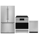 Gordon Ramsay by Thor Kitchen 3-Piece Appliance Package - 30-Inch Electric Range with Tilt Panel Touch Control, 36-Inch Refrigerator, and Dishwasher in Stainless Steel