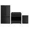 Gordon Ramsay by Thor Kitchen 3-Piece Appliance Package - 36-Inch Electric Range, Counter-Depth Refrigerator, & Dishwasher in Matte Black