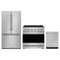 Gordon Ramsay by Thor Kitchen 3-Piece Appliance Package - 36-Inch Electric Range, Counter-Depth Refrigerator, & Dishwasher in Stainless Steel