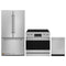 Thor Kitchen Gordon Ramsay 3-Piece Appliance Package - 36-Inch Electric Range with Tilt Panel Touch Control, 36-Inch Refrigerator, and Dishwasher in Stainless Steel