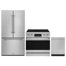 Gordon Ramsay by Thor Kitchen 3-Piece Appliance Package - 36-Inch Electric Range with Tilt Panel Touch Control, 36-Inch Refrigerator, and Dishwasher in Stainless Steel