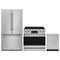 Gordon Ramsay by Thor Kitchen 3-Piece Appliance Package - 36-Inch Electric Range with Tilt Panel Touch Control, 36-Inch Refrigerator, and Dishwasher in Stainless Steel