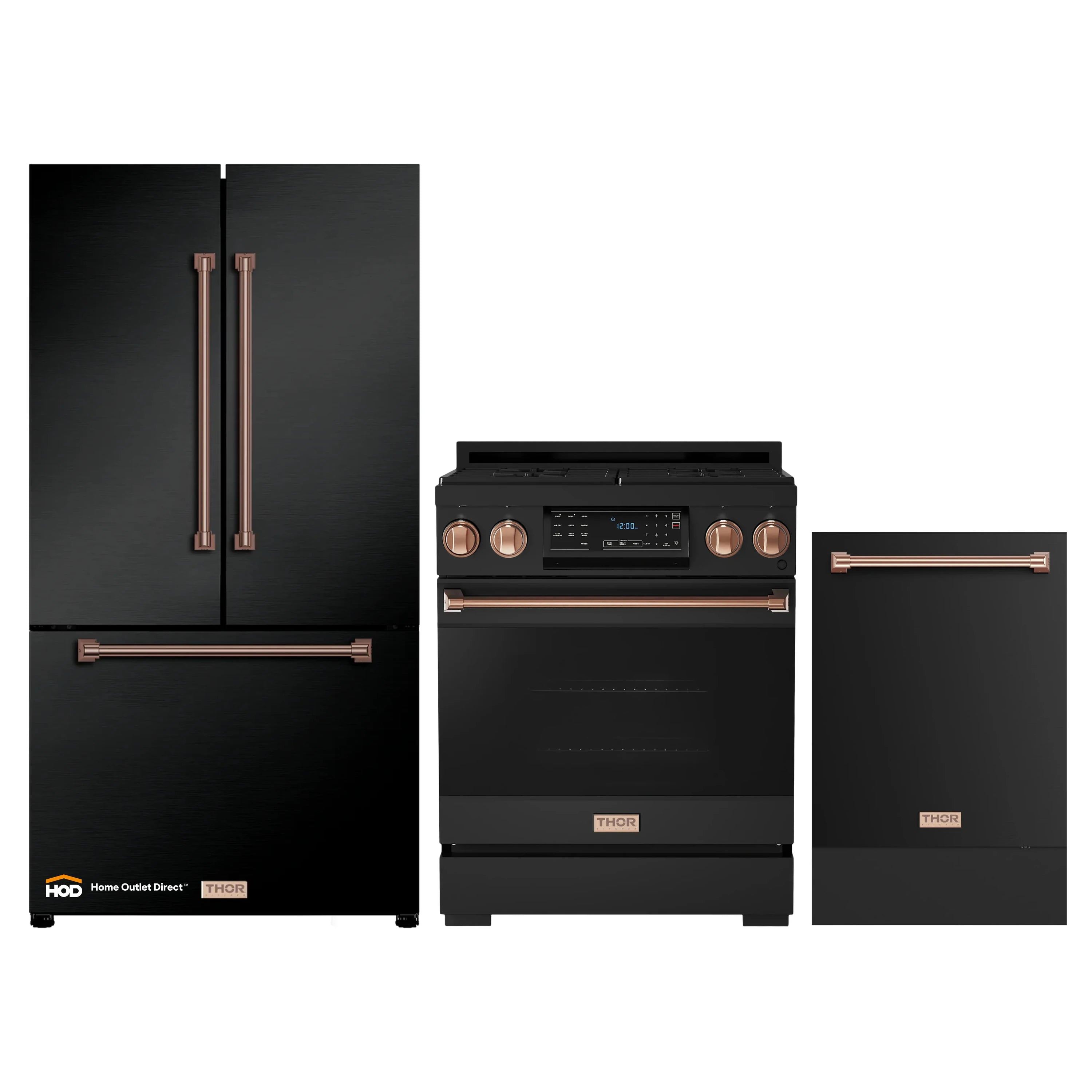Thor Kitchen Gordon Ramsay 3-Piece Appliance Package - 30-Inch Gas Ran