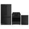 Gordon Ramsay by Thor Kitchen 3-Piece Appliance Package - 30-Inch Propane Gas Range, Tilt Panel, 36-Inch Refrigerator, and Dishwasher in Black
