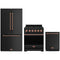 Gordon Ramsay by Thor Kitchen 3-Piece Appliance Package - 30-Inch Natural Gas Range, Counter-Depth Refrigerator, & Dishwasher in Black with Rose Gold Trim