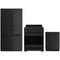 Gordon Ramsay by Thor Kitchen 3-Piece Appliance Package - 30-Inch Natural Gas Range, Counter-Depth Refrigerator, & Dishwasher in Black