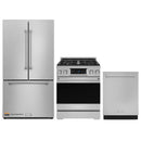 Gordon Ramsay by Thor Kitchen 3-Piece Appliance Package - 30-Inch Gas Range with Tilt Panel, 36-Inch Refrigerator, and Dishwasher in Stainless Steel