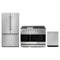 Gordon Ramsay by Thor Kitchen 3-Piece Appliance Package - 48-Inch Propane Gas Range, Double Oven, 36-Inch Refrigerator, and Dishwasher in Stainless Steel