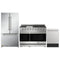 Thor Kitchen Gordon Ramsay 3-Piece Appliance Package - 48-Inch Gas Range with Double Oven, 36-Inch Refrigerator, and Dishwasher in Stainless Steel