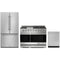 Gordon Ramsay by Thor Kitchen 3-Piece Appliance Package - 48-Inch Propane Gas Range, Double Oven, 36-Inch Refrigerator, and Dishwasher in Stainless Steel