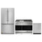 Gordon Ramsay by Thor Kitchen 3-Piece Appliance Package - 48-Inch Propane Gas Range, Double Oven, 36-Inch Refrigerator, and Dishwasher in Stainless Steel