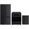 Gordon Ramsay by Thor Kitchen 3-Piece Appliance Package - 30-Inch Induction Range, Counter-Depth Refrigerator, & Dishwasher in Black with Blue Trim