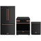 Gordon Ramsay by Thor Kitchen 3-Piece Appliance Package - 30-Inch Induction Range, Counter-Depth Refrigerator, & Dishwasher in Black with Rose Gold Trim