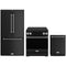 Gordon Ramsay by Thor Kitchen 3-Piece Appliance Package - 30-Inch Induction Range, Counter-Depth Refrigerator, & Dishwasher in Black with Stainless Steel Trim