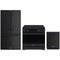 Gordon Ramsay by Thor Kitchen 3-Piece Appliance Package - 36-Inch Induction Range, Counter-Depth Refrigerator, & Dishwasher in Black with Blue Trim
