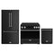 Gordon Ramsay by Thor Kitchen 3-Piece Appliance Package - 36-Inch Induction Range, Counter-Depth Refrigerator, & Dishwasher in Matte Black with Stainless Steel Trim