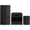Gordon Ramsay by Thor Kitchen 3-Piece Appliance Package - 36-Inch Induction Range, Counter-Depth Refrigerator, & Dishwasher in Black