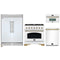 Forno 4-Piece Appliance Package - 36-Inch Antico Dual Fuel Range, 60-Inch Refrigerator, Dishwasher, & 30-Inch Microwave Oven in White with Antique Brass Handle