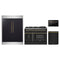 Forno 4-Piece Appliance Package - 48-Inch Dual Fuel Range, 60-Inch Convertible Refrigerator with Modern Trim, Dishwasher, and 24-Inch Microwave Drawer in Black with Antique Brass Trim