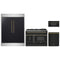 Forno 4-Piece Appliance Package - 48-Inch Dual Fuel Range, 60-Inch Convertible Refrigerator with Modern Trim, Dishwasher, and 30-Inch Microwave Drawer in Black with Antique Brass Trim