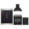 Forno 4-Piece Appliance Package - 30-Inch Galiano French Door Dual Fuel Range, Wall Mount Range Hood, 60-Inch Refrigerator, and Dishwasher in Black with Antique Brass Trim