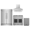 Forno 4-Piece Appliance Package - 36-Inch Galiano French Door Gas Range, Wall Mount Range Hood, 60-Inch Refrigerator, and Dishwasher in Stainless Steel