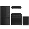 Thor Kitchen 4-Piece Appliance Package - 36-Inch Electric Range, Counter-Depth Refrigerator, Under Cabinet Hood, & Dishwasher in Black