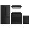 Thor Kitchen 4-Piece Appliance Package - 36-Inch Electric Range, Counter-Depth Refrigerator, Under Cabinet Hood, & Dishwasher in Black