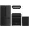 Thor Kitchen 4-Piece Appliance Package - 30-Inch Propane Gas Range, French Door Refrigerator, Under Cabinet Hood, & Dishwasher in Black