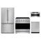 Gordon Ramsay by Thor Kitchen 4-Piece Appliance Package - 36-Inch Electric Range, Counter-Depth Refrigerator, Dishwasher, & Microwave Drawer in Stainless Steel