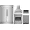 Forno 5-Piece Appliance Package - 30-Inch Electric Range, Wall Mount Range Hood, 60-Inch Refrigerator, Dishwasher, and 30-Inch Microwave Drawer in Stainless Steel