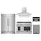 Forno 5-Piece Appliance Package - 48-Inch Electric Range, Wall Mount Range Hood, 60-Inch Refrigerator, Dishwasher, and 30-Inch Microwave Oven in Stainless Steel