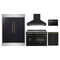 Forno 5-Piece Appliance Package - 48-Inch Electric Range, Wall Mount Range Hood, 60-Inch Refrigerator, Dishwasher, and 24-Inch Microwave Drawer in Black with Antique Brass Handle
