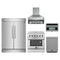 Forno 5-Piece Appliance Package - 30-Inch Electric Range, Wall Mount Range Hood, 60-Inch Refrigerator, Dishwasher, and 30-Inch Microwave Oven in Stainless Steel