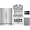 Forno 5-Piece Pro Appliance Package - 36-Inch Gas Range, 60-Inch Pro-Style Refrigerator, Wall Mount Hood with Backsplash, 24-Inch Microwave Drawer, & 3-Rack Dishwasher in Stainless Steel