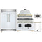 Forno 5-Piece Appliance Package - 48-Inch Antico Dual Fuel Range, Wall Mount Range Hood, 60-Inch Refrigerator, Dishwasher, & 30-Inch Microwave Drawer in White with Antique Brass Handle