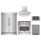 Forno 5-Piece Appliance Package - 36-Inch Dual Fuel Range, Wall Mount Range Hood, 60-Inch Refrigerator, Dishwasher, and 30-Inch Microwave Drawer in Stainless Steel