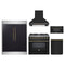 Forno 5-Piece Appliance Package - 36-Inch Dual Fuel Range, Wall Mount Range Hood, 60-Inch Refrigerator, Dishwasher, and 30-Inch Microwave Drawer in Black with Antique Brass Trim