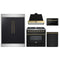Forno 5-Piece Appliance Package - 36-Inch Dual Fuel Range, Wall Mount Range Hood, 60-Inch Convertible Refrigerator with Modern Trim, Dishwasher, and 24-Inch Microwave Drawer in Black with Antique Brass Trim