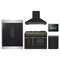 Forno 5-Piece Appliance Package - 48-Inch Dual Fuel Range, Hood, 60-Inch Convertible Refrigerator with Modern Trim, Dishwasher, and 24-Inch Microwave Oven in Black with Antique Brass Trim