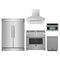 Forno 5-Piece Appliance Package - 36-Inch Gas Range, Wall Mount Range Hood, 60-Inch Refrigerator, Dishwasher, and 30-Inch Microwave Oven in Stainless Steel