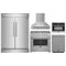 Forno 5-Piece Appliance Package - 36-inch Gas Range, Hood, Refrigerator, Dishwasher and 24-Inch Microwave Oven in Stainless Steel