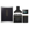 Forno 5-Piece Appliance Package - 36-inch Gas Range, Hood, Refrigerator, Dishwasher and 24-Inch Microwave Oven in Black