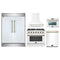 Forno 5-Piece Appliance Package - 36-inch Gas Range, Hood, Refrigerator, Dishwasher and 24-Inch Microwave Oven in White